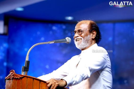 Rajinikanth speaking at fans meet