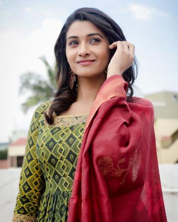 Priya Bhavani Shankar was recently spotted in this classy everyday anarkali from Merasal