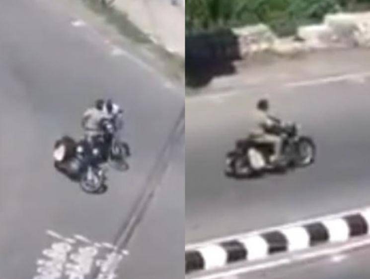 Policeman slapping an old man on cycle in Trichy video goes viral - News Update