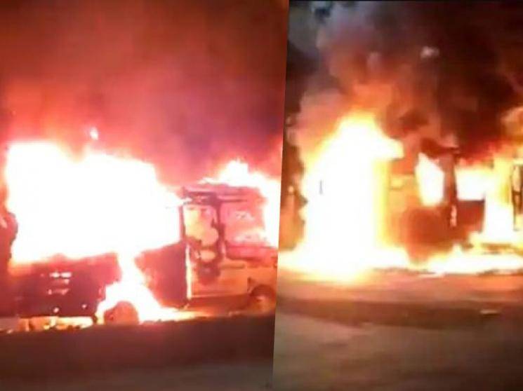 Relatives set ambulance on fire in Karnataka over coronavirus patient's death