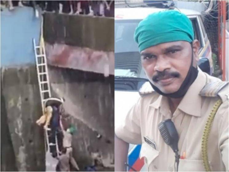 Mumbai cop jumps into river to save woman from committing suicide after husband died due to COVID-19 - Daily news