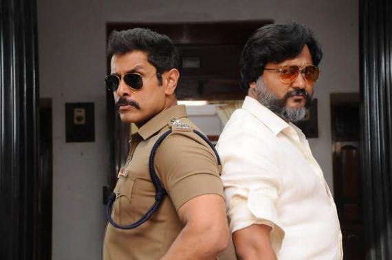 Chiyaan Vikram and Bobby Simha in Saamy Square