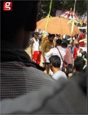 Suriya at Suriya 37 shooting spot at Thanjavur