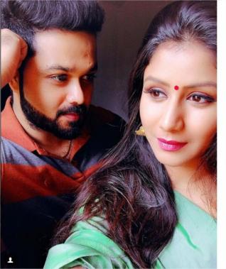 Raja Rani serial stars Alya Manasa and Sanjeev