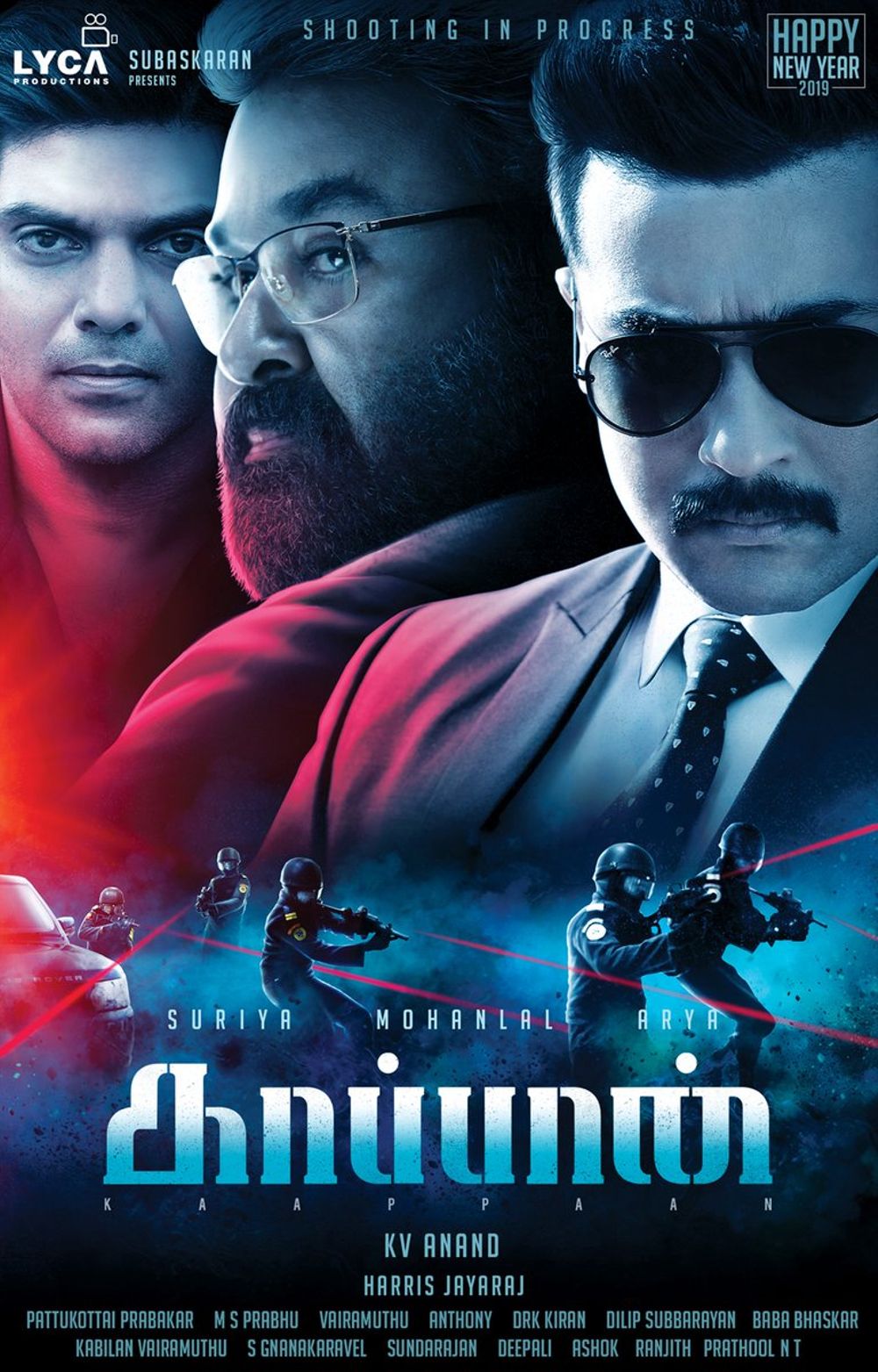 Suriya, Arya, Mohanlal in Kaappaan