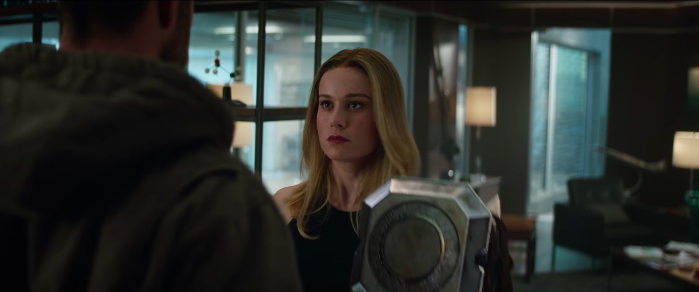 Brie Larson as Captain Marvel in Avengers Endgame