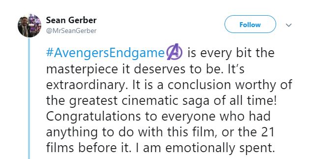 avengers endgame review