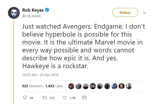 spoiler free review endgame