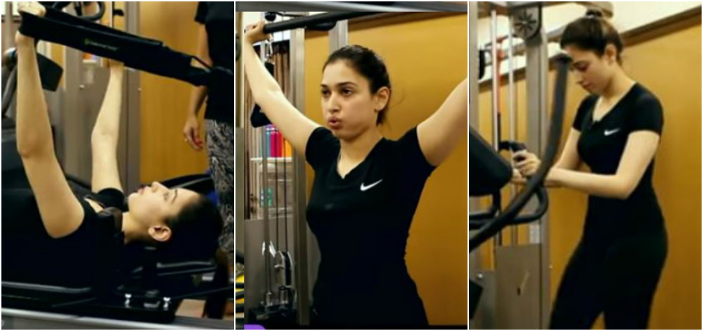 TAMANNAAH GYM WORKOUT