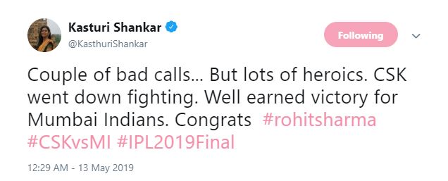 Chennai Super Kings Mumbai Indians IPL Final 2019