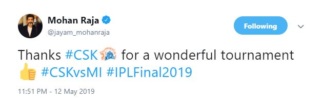 Chennai Super Kings Mumbai Indians IPL Final 2019