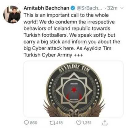 Amitabh Bachchan Twitter account hacked