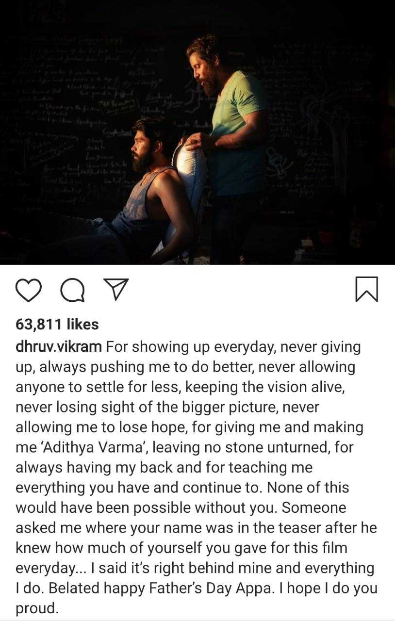 Adithya Varma Dhruv Vikram Chiyaan Vikram