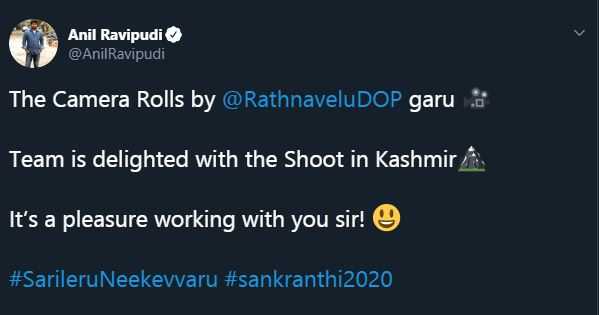 Anil Ravipudi tweet