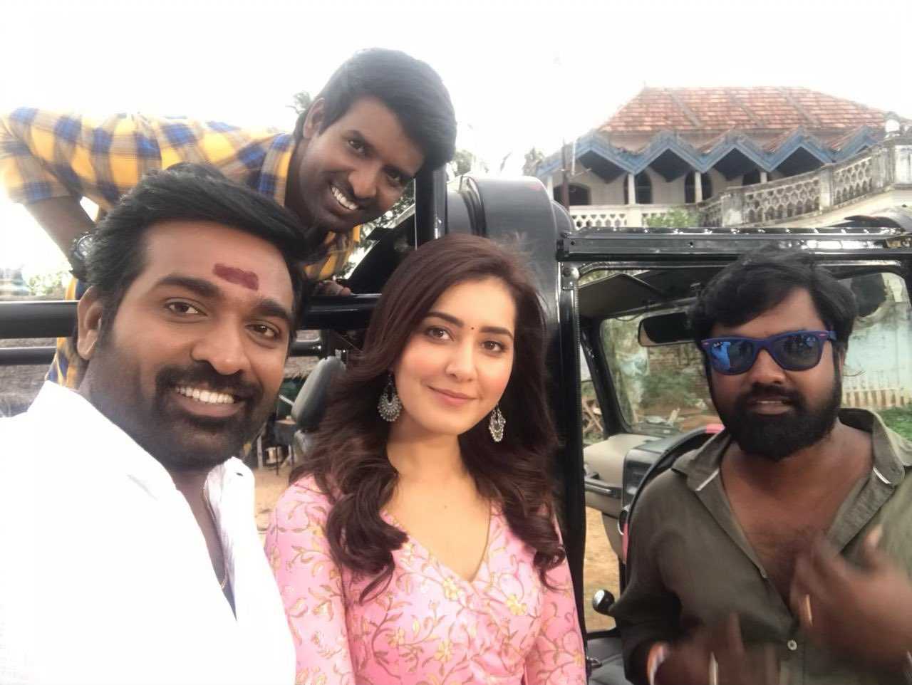 Rashi Khanna, Vijay Sethupathi and Soori