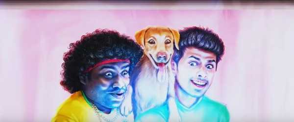 Puppy motion poster Varun Samyuktha Hegde Yogi Babu comedy