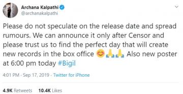 Bigil release date
