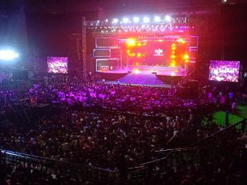 Massive crowd at #BigilAudioLaunch