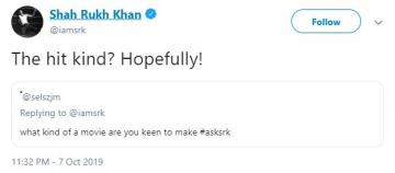 Shar Rukh Khan QA Session Twitter