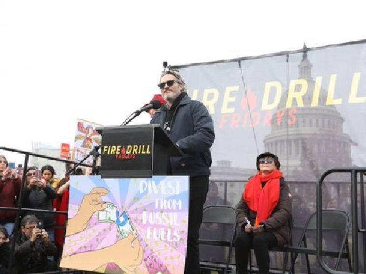 Joker Joaquin Phoenix gets arrested at Jane Fonda Fire Drill Protest