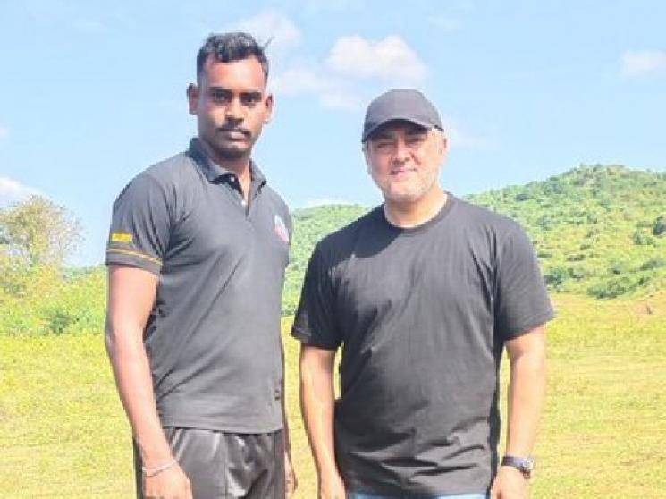 Thala Ajith trains with Kanyakumari Police for Valimai Latest Pics