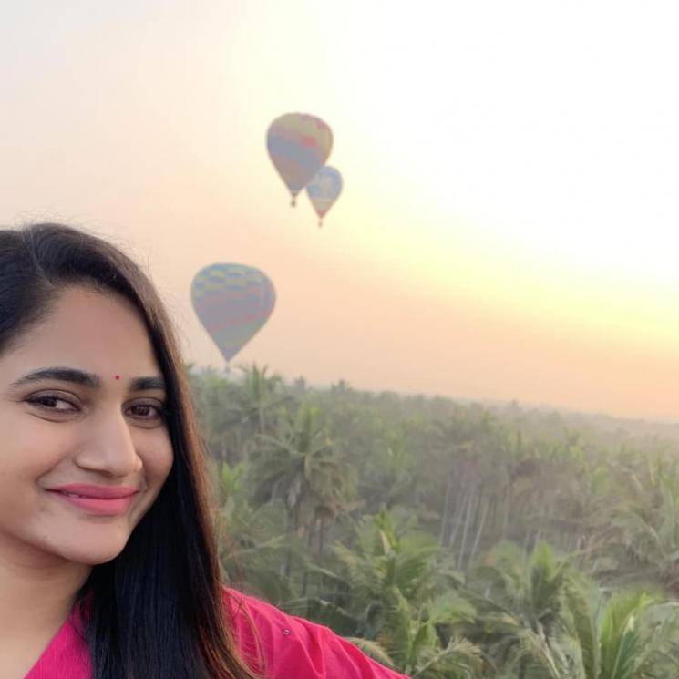 Bigg Boss 3 Losliya Pongal celebration in a hot air balloon