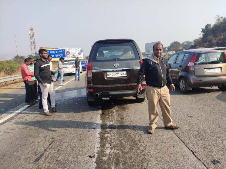 Shaban Azmi car accident Javed Akthar Mumbai Pune Express Highway