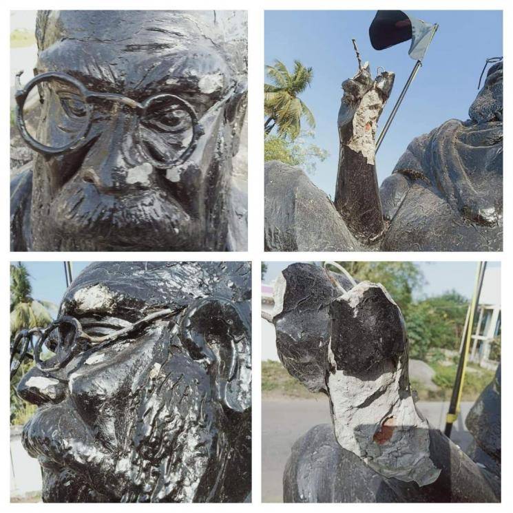 Periyar statue damaged