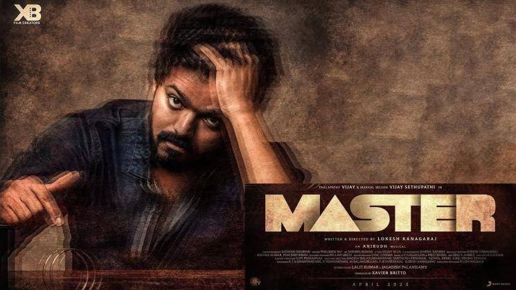 master third look poster featuring vijay and vijay sethupathi lokesh kanagaraj malavika mohanan anirudh ravichander