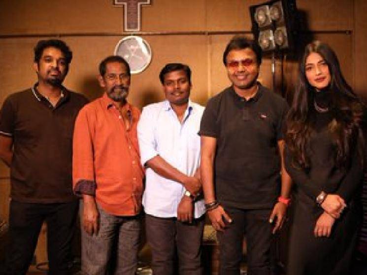 Shruti Haasan lends voice for song in Vijay Sethupathi D Imman Laabam