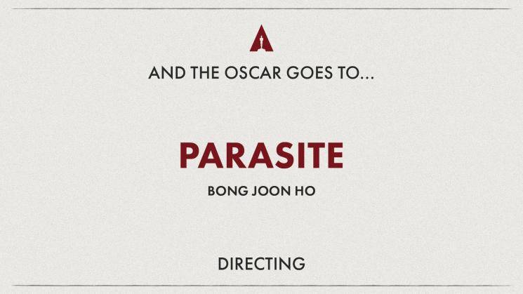 Oscars 2020 Bong Joon ho wins Best Director Award for Parasite 92nd Academy Awards