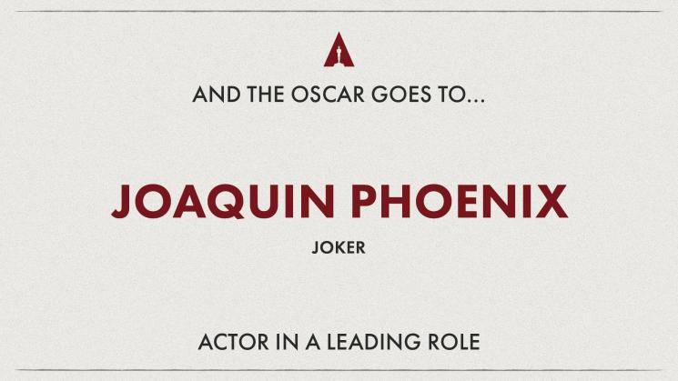 Oscars 2020 Joaquin Phoenix wins Best Actor Award for Joker Arthur Fleck DC Comics 92nd Academy Awards