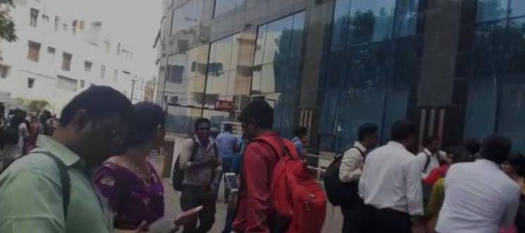 Fire breaks out in Raheja Tower Anna Salai Chennai