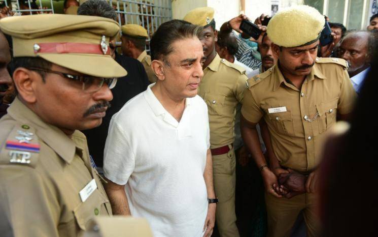 Indian 2 accident Two and half hours inquiry for Kamal Haasan by Chennai Police