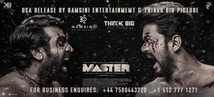 Master USA premiere April 8 Hamsini Entertainment Thinkk Big Thalapathy Vijay