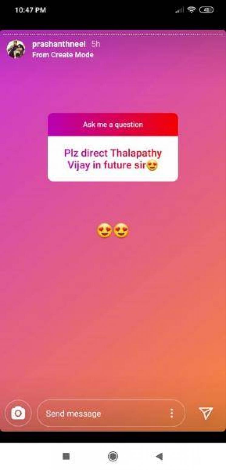 KGF Director About Thalapathy Vijay Suriya Yash