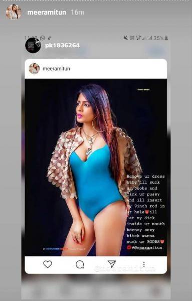 Bigg Boss 3 Meera Mitun shares vulgar fan reactions to her latest photoshoot