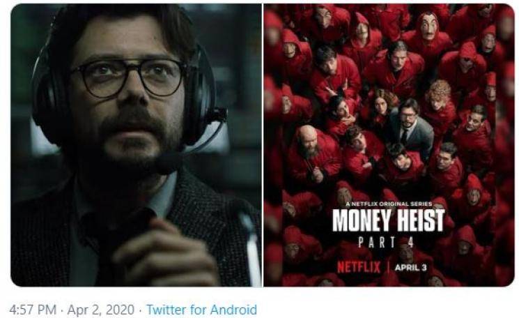 Aadai director Rathna Kumar Master Vaathi Coming Money Heist 4 Netflix