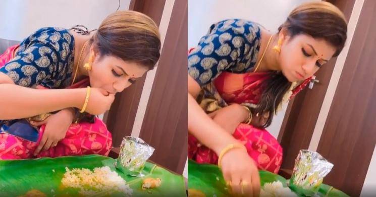 Raja Rani Alya Manasa full meals eating video goes viral