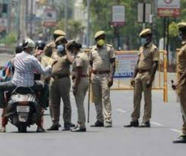 Chennai Police strong action warning corona lockdown