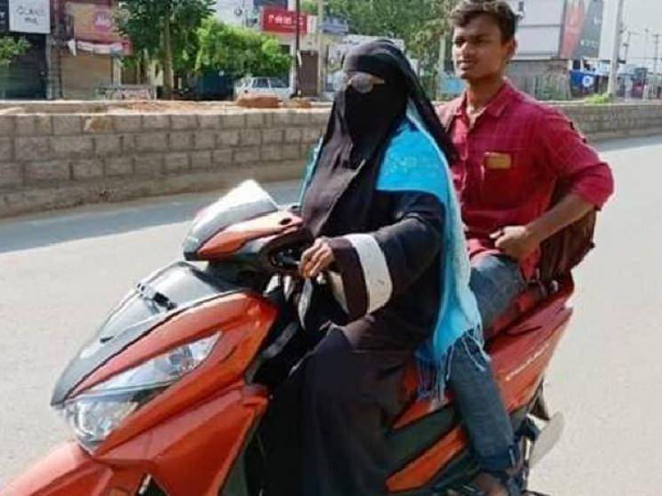 Telangana lady makes 1400 km trip on scooty to bring home son