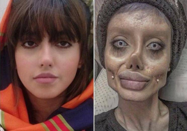 Angelina Jolie wannabe Iranian Instagram star coronavirus