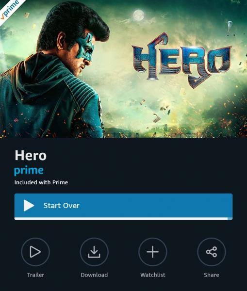 Hero is back on Amazon Prime Sivakarthikeyan Galatta