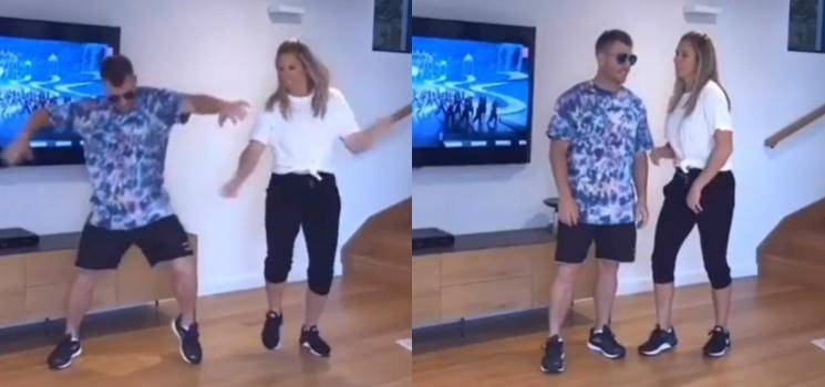 David Warner and his wife Candice's TikTok video of the viral hit Mind Block song!