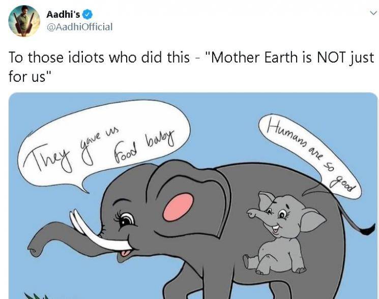 Trisha, Simran, and Atlee react to the tragic death of a pregnant elephant in Kerala
