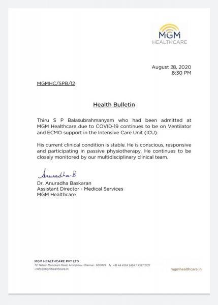 SPB Health Condition Update