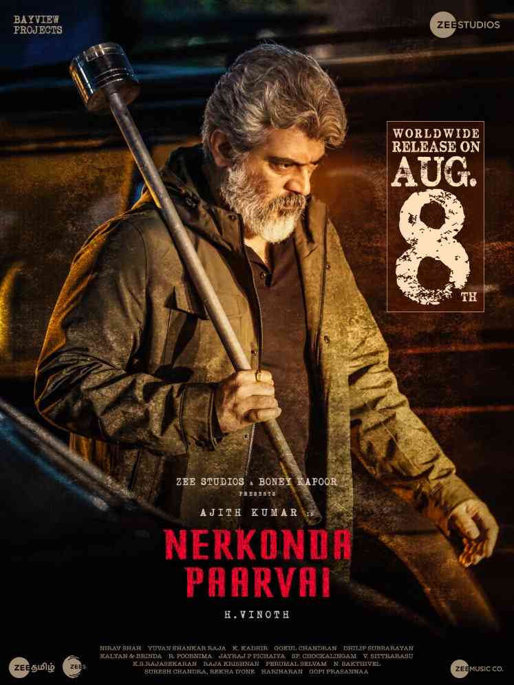 Thala Ajith Nerkonda Paarvai Releases on August 8