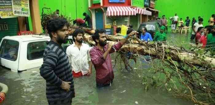 Jayam Ravi Comali Chennai Floods Set Recreated