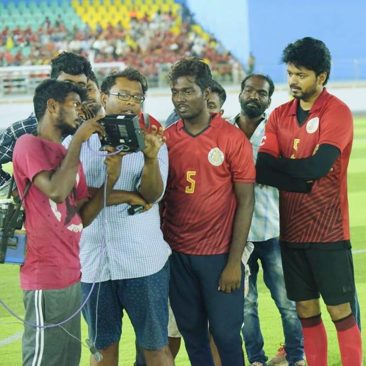 Atlee Shares An Unseen Picture From Bigil Shooting