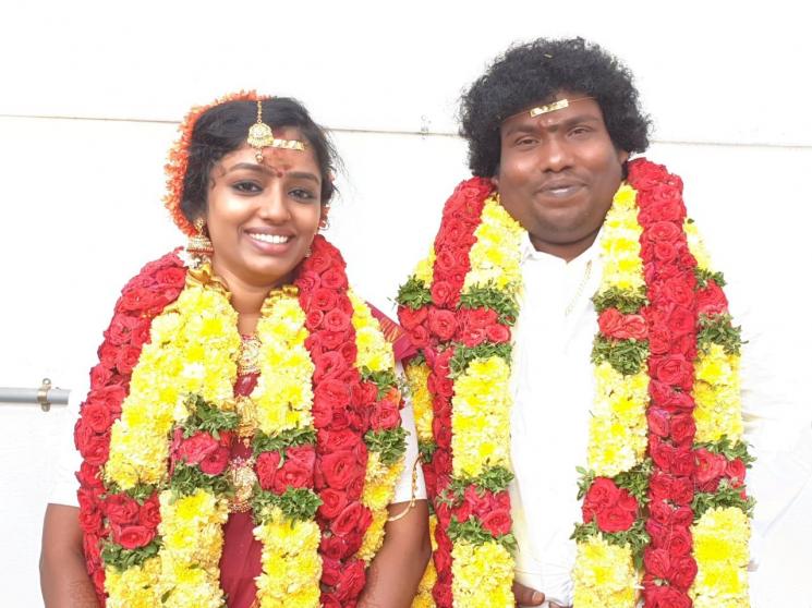 Yogi Babu Manju Bhargavi Viral Wedding Photos
